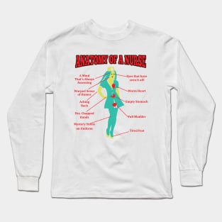 Anatomy of a Nurse Long Sleeve T-Shirt